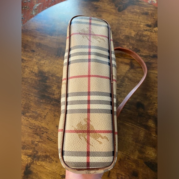 Burberry Beige and Brown Check Shoulder Bag - Picture 9 of 16